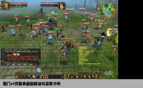 蜀门sf开服表最新解读与深度分析
