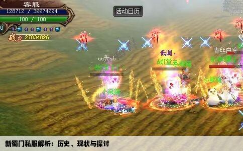 新蜀门私服解析：历史、现状与探讨